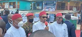 Photo: Buhari inaugurates Owerri-Orlu road in Imo