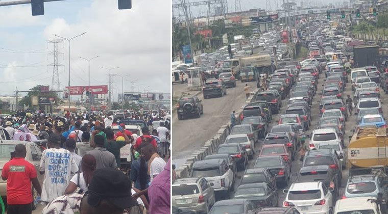 Gridlock grounds Lekki as ‘Obidients’ rally at toll-gate