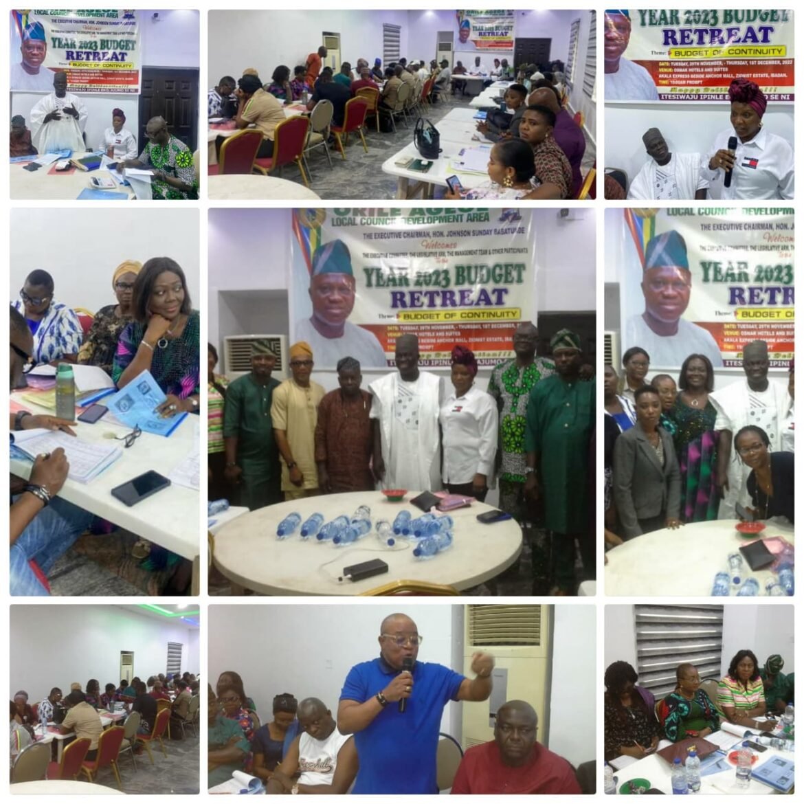 AS ORILE AGEGE LCDA HOLDS YEAR 2023 BUDGET RETREAT, HON. BABATUNDE HARPS ON ACCOUNTABILITY