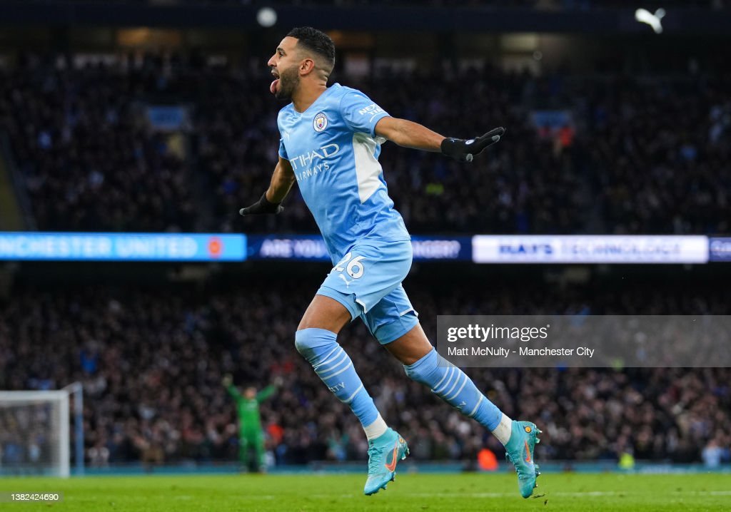 Mahrez’s treble fires Man City into FA Cup final