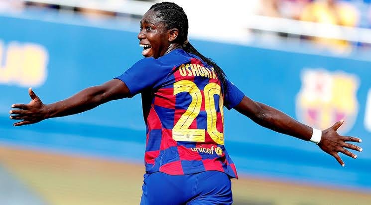 Oshoala inspires Barca to WCL final