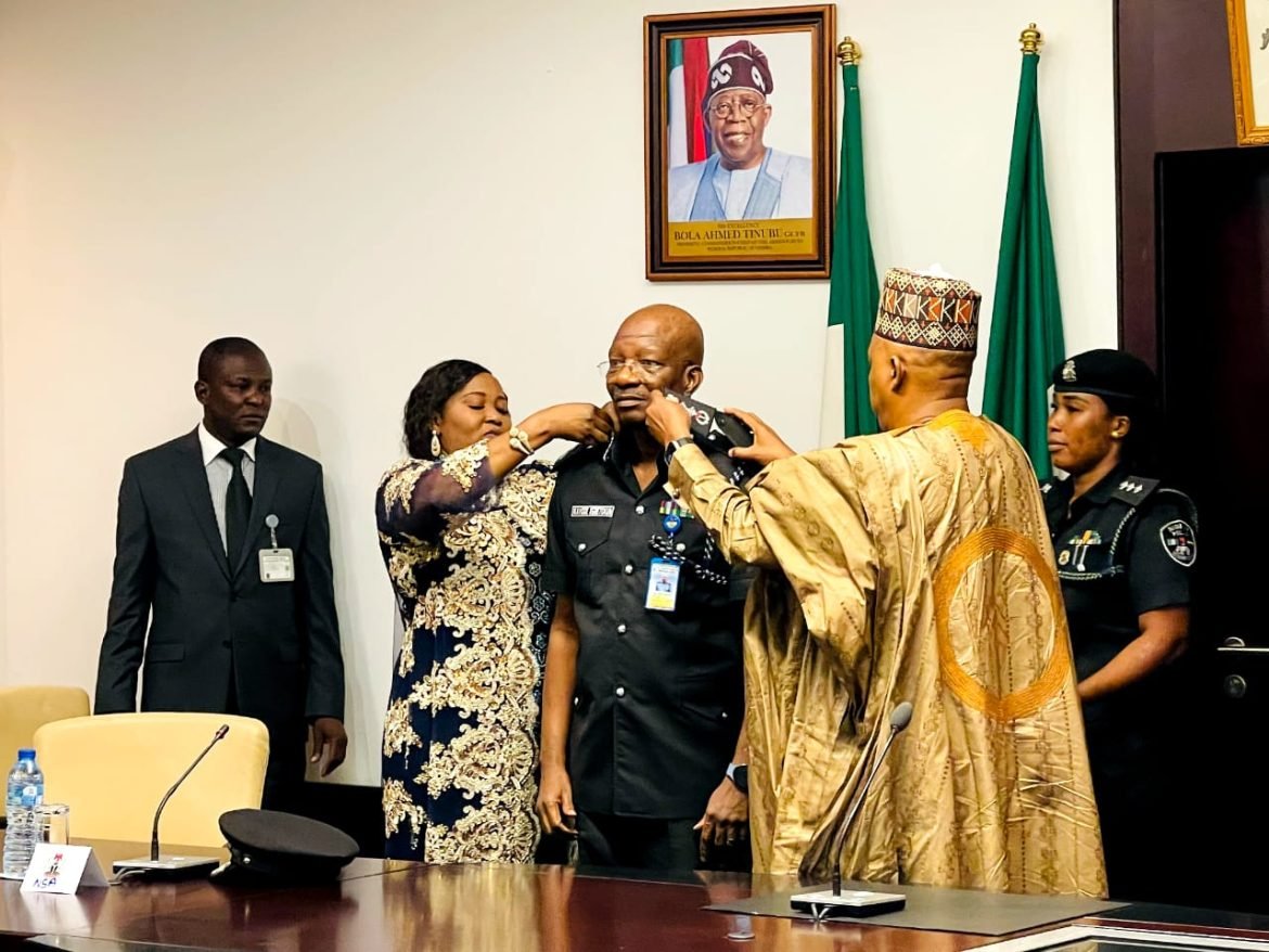 Vice President Shettima decorates new acting IGP, Egbetokun