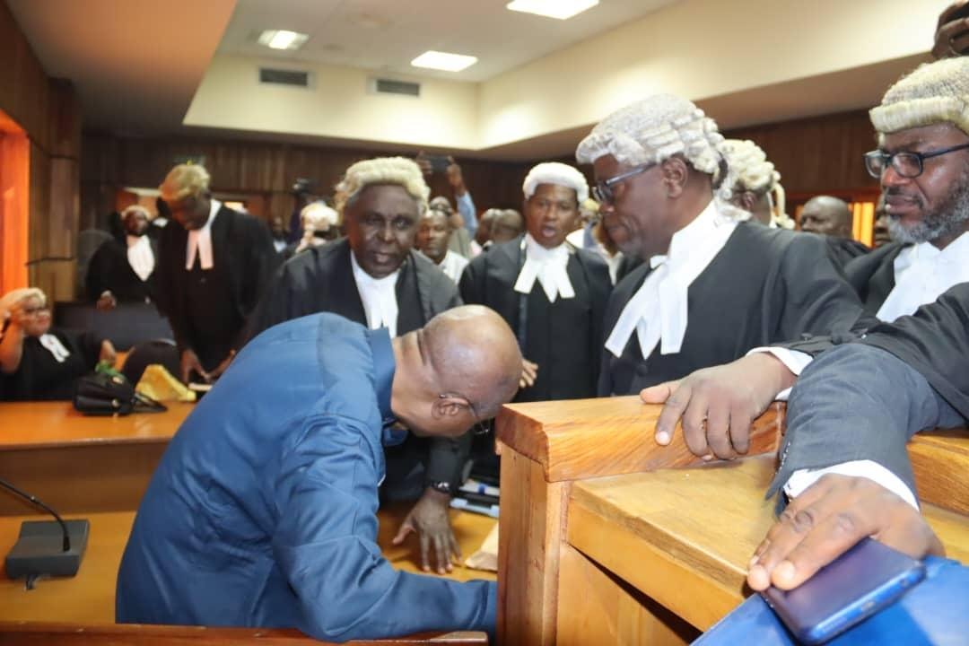 Photo: Emefiele appears in Abuja court