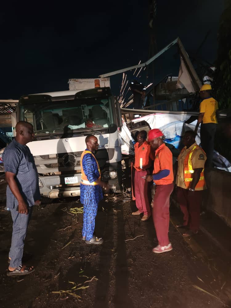 Truck kills three, crushes motorcycle on one-way in Lagos